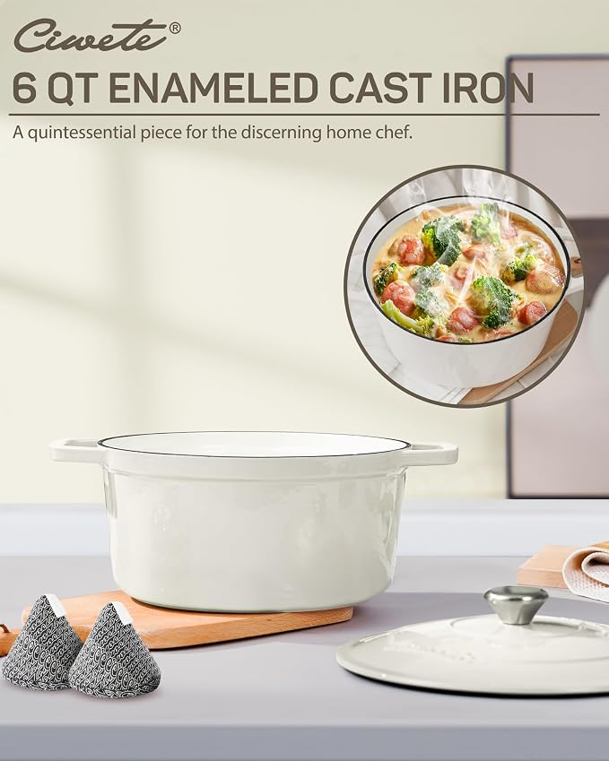 Ciwete 6 QT Dutch Oven Pot - Image 2