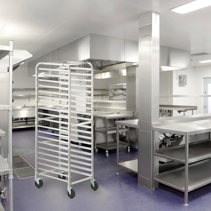 VEVOR Bun Pan Rack, 20-Tier Commercial Bakery Racks - Image 8