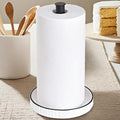 VROOMIUM Black Paper Towel Holder Countertop, Ceramic Base Easy-to-Clean by VROOMIUM-BETTERDESIGN