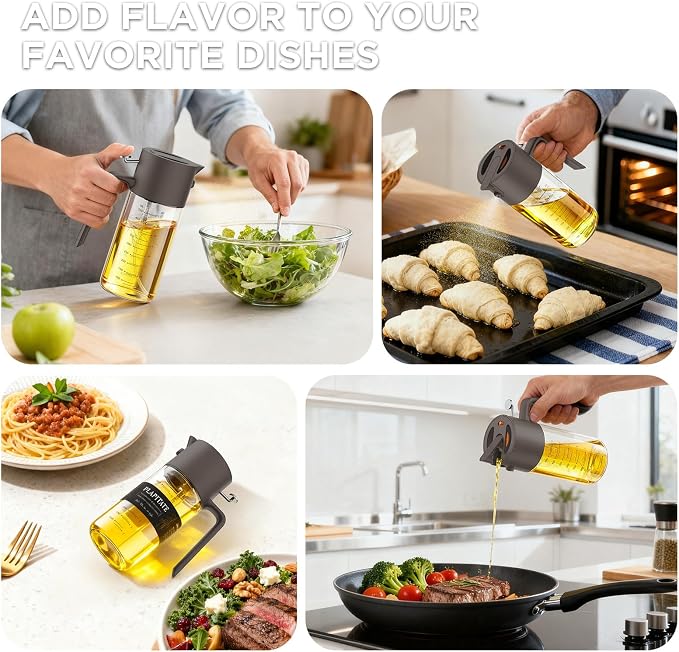 PLAPITATE 17oz/500ml Premium Olive Oil Sprayer - Image 7