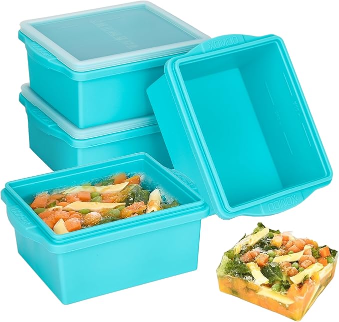 Xomoo 2 Cup Silicone Freezer Trays by Xomoo