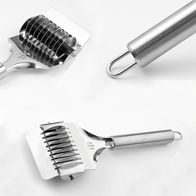 Pasta Noodle Cutter, High Grade Stainless Steel Pasta Spaghetti Maker Noodle - Image 5