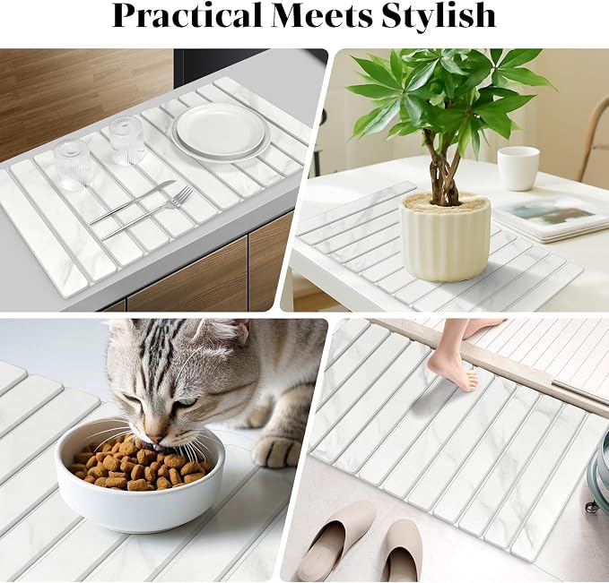 2 PCS Extra Large Stone Dish Drying Mats - Image 7