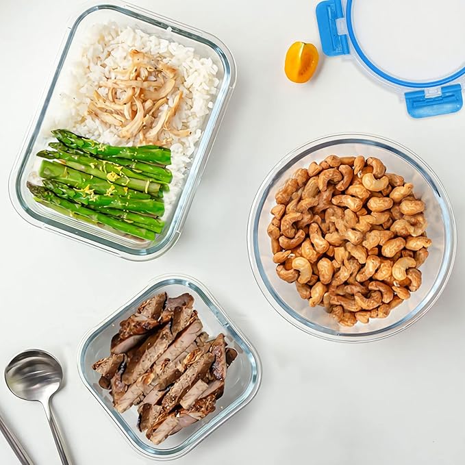 30 Pieces Glass Food Storage Containers, Meal Prep Set - Image 6