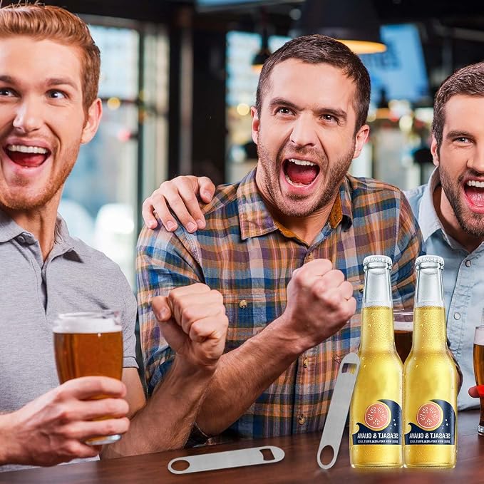 KISEER Heavy Duty Stainless Steel Flat Bottle Opener, 8 Pack Beer Bottle Opener - Image 7