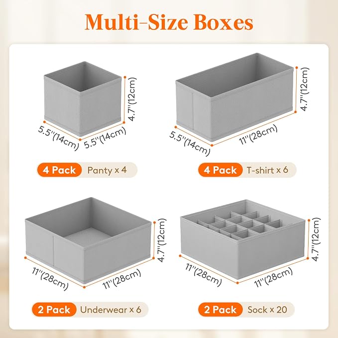 Lifewit Underwear Drawer Organizer - Image 2