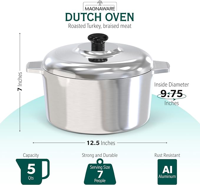 Magnaware Cast Aluminum Dutch Oven - Image 2