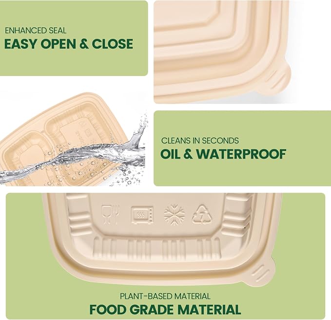 100 Piece Meal Prep Containers Reusable - Image 6