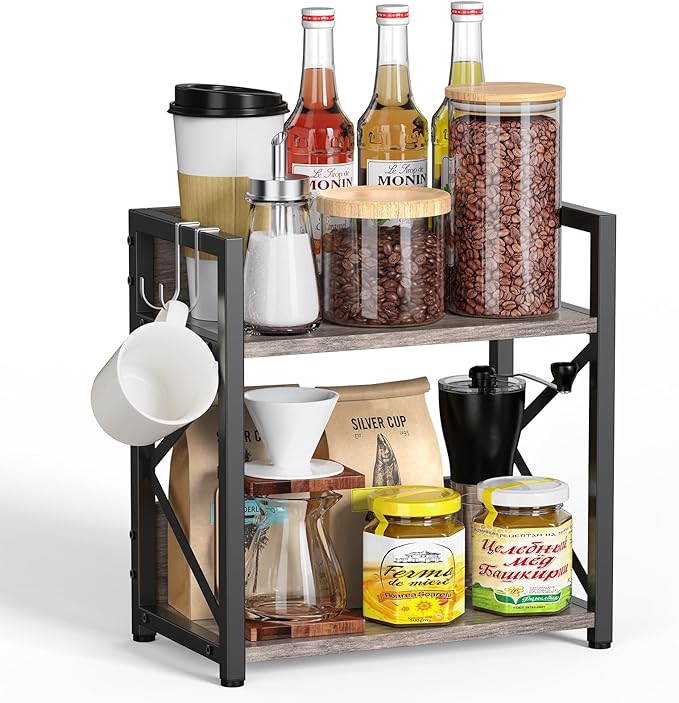 Kitchen Countertop Organizer, Coffee Bar Station Organizer by RUILALIFE
