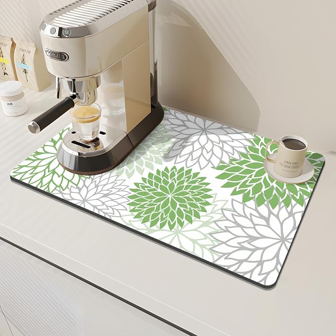 Findosom 2PCS 12" x 20" Dish Drying Mat & 24" x 5.5" Sink Splash Guard - Image 6