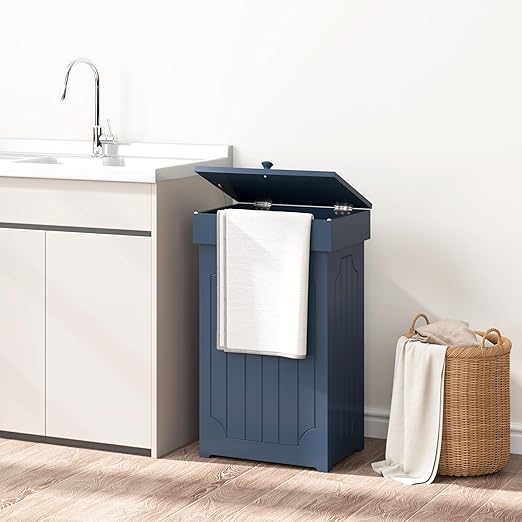 Function Home Trash Can Cabinet, 13 Gallon Kitchen Garbage Can, Wood Recycling - Image 6