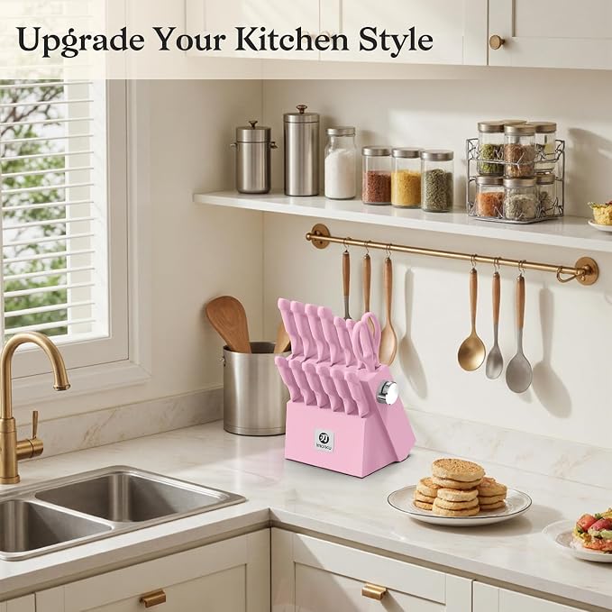 imarku Pink Kitchen Knife Set - Image 2