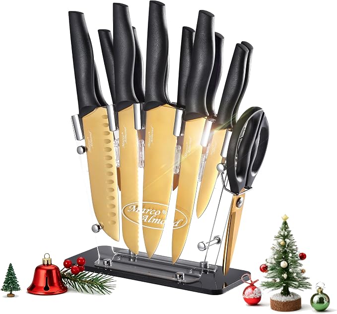 Marco Almond® Gold Knife Set by MarcoAlmond