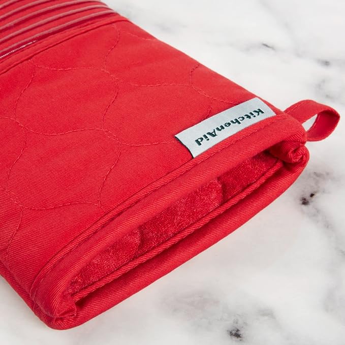 KITCHENAID Quilted Cotton Terry Cloth Oven Mitt, Pot Holder, Kitchen Towel - Image 7