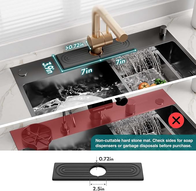 eormoe Diatomite Kitchen Faucet Mat - Image 4