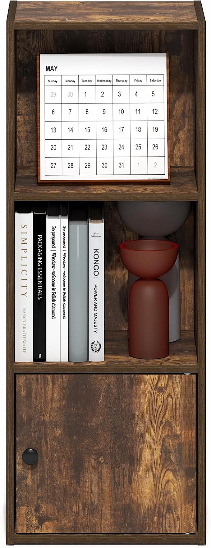 Furinno LUDER Book Shelf, 3-Tier Bookshelf - Image 5
