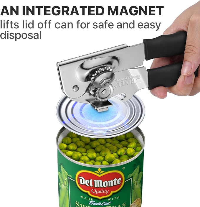 Can Opener Manual Heavy Duty, UHIYEE Hand Held Can Openers - Image 6