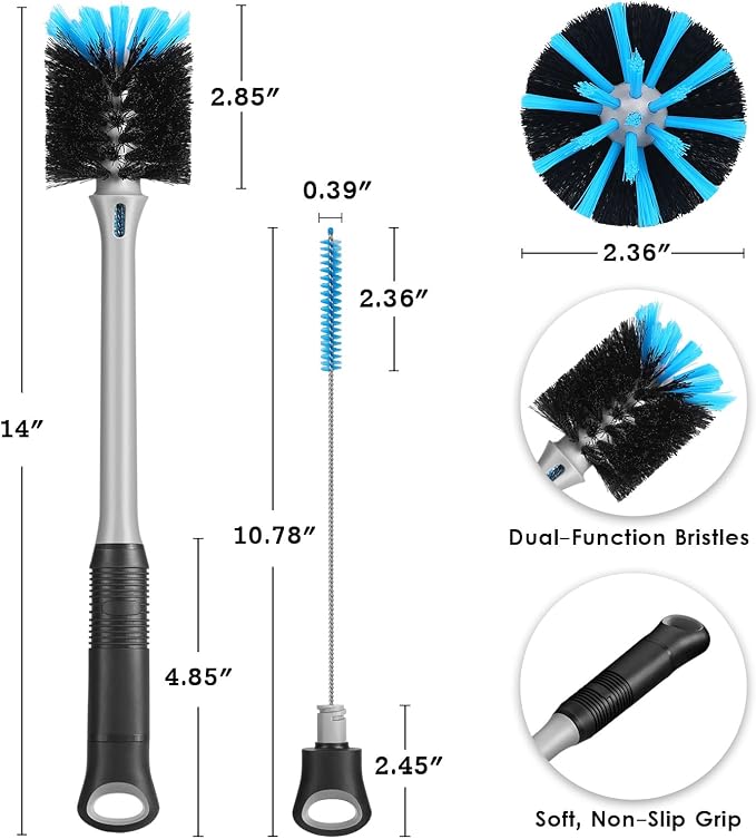 MOSOLAN 2-in-1 Bottle Brush - Image 4