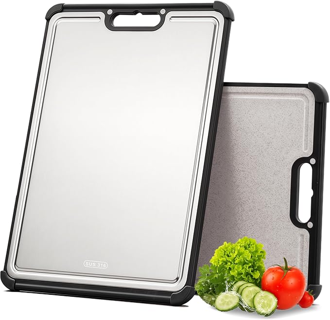 Premium 316 Stainless Steel Cutting Board by Unknown