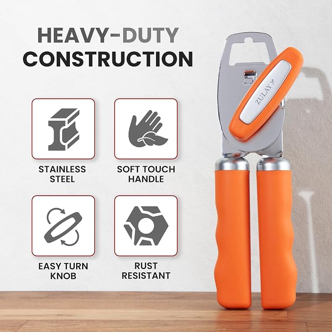 Zulay Kitchen Heavy Duty Stainless Steel Can Opener Manual - Image 3