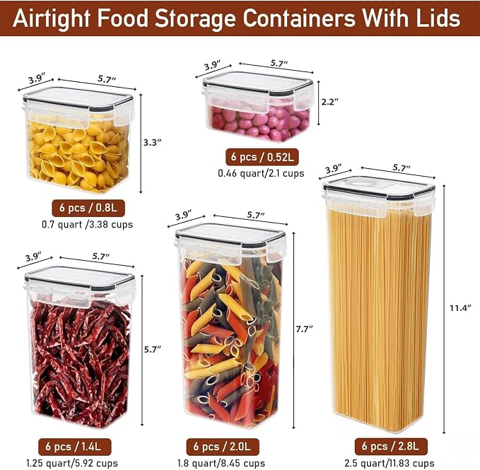 JUJOJB Airtight Food Storage Containers Set - Image 2