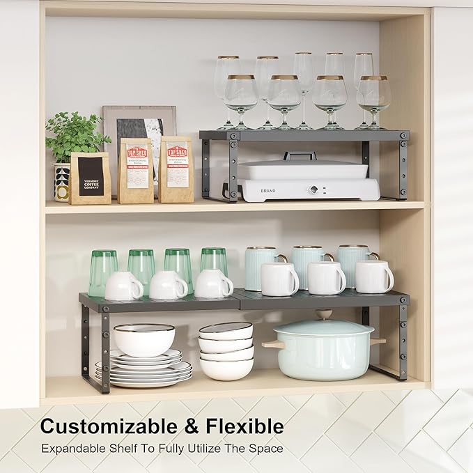 RUILALIFE Expandable Cabinet Organizer Shelf - Image 7