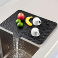 Silicone Dish Drying Mat 23x17, Food-Grade Silicone, Easy Clean Pad by SCYFREID