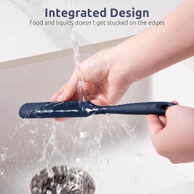 U-Taste Skinny Silicone Jar Spatula: 600ºF Heat-Resistant Food-Grade 10in Long - Image 9