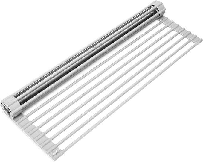 Surpahs 20.5 x 13.1 Inch Roll-Up Dish Drying Rack, Fits Across Sink Openings up by Surpahs