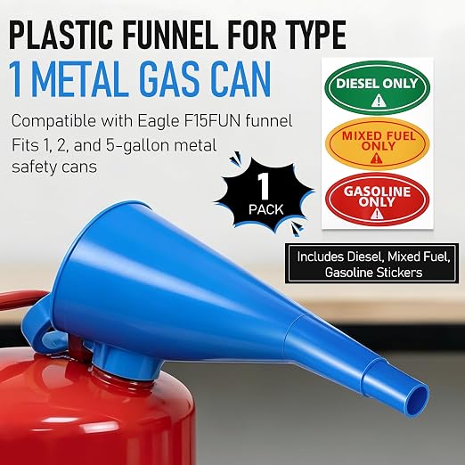 Plastic Funnel for Type I Metal Safety Cans, Compatible - Image 2
