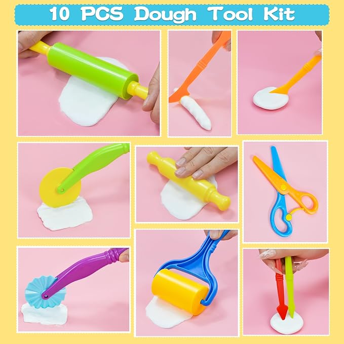 LCY WEDSHI Dough Tool Set, Dough Accessories Includes Cutters Roller, Rolling - Image 3