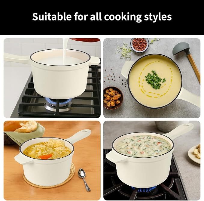 Enameled Cast Iron Sauce Pan - Image 7