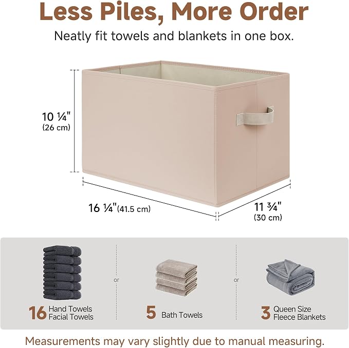 StorageWorks Storage Baskets for Shelves, Closet Organization and Storage Bins - Image 3