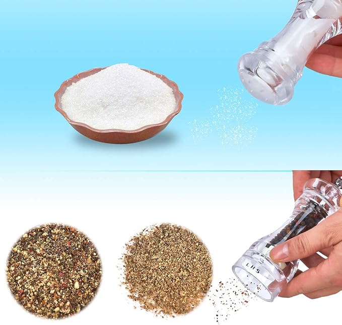 LHS Pepper Mill and Salt Shaker Set of 2 Salt and Pepper Mill Shaker - Image 2