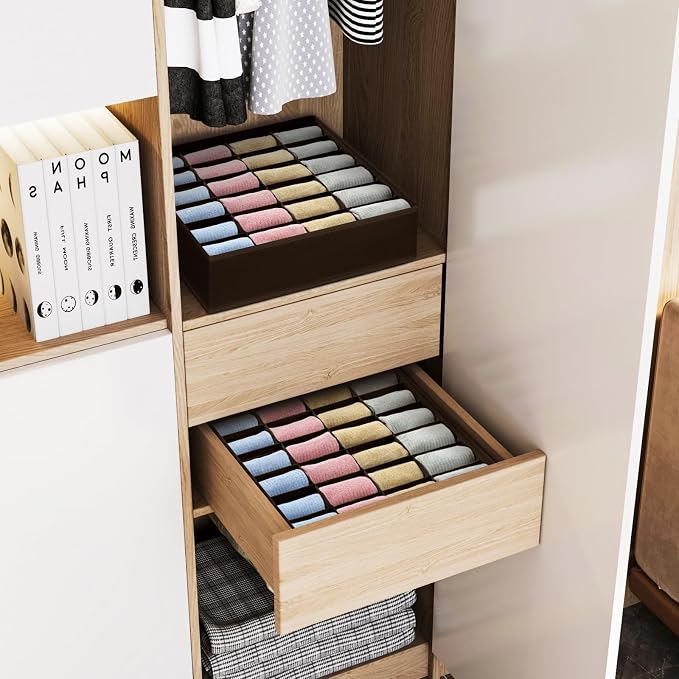 Joyoldelf Sock Organizer Drawer Organizer - Image 5