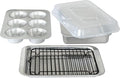 Nordic Ware Naturals 5 Piece Compact Pan Set, Toaster Oven, Counter Ovens by NordicWare
