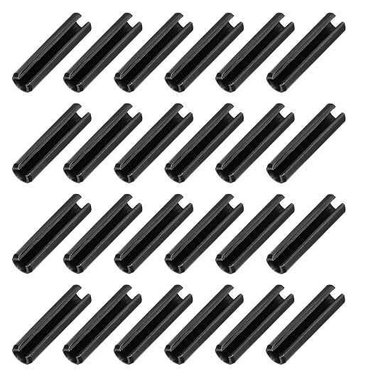 MECCANIXITY 25Pcs Slotted Split Roll Pins 2/5 Inch Dia. 1-3/5 Inch Length 65Mn by MECCANIXITY