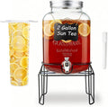 2 Gallon Glass Drink Dispensers by MRKIANGCI