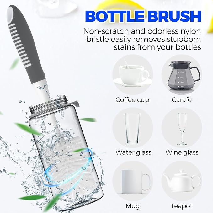 Holikme 6 Pack Dish Brush Set - Image 4