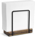 Napkin Holder for Table, Wood Iron Standing Napkin Dispenser for Dining Table by Wican