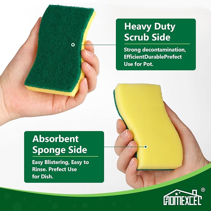 HOMEXCEL Sponges Kitchen 24pcs Heavy Duty - Image 2