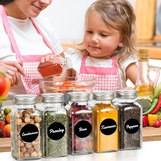 16 Pack 6 oz Glass Spice Jars - Image 7