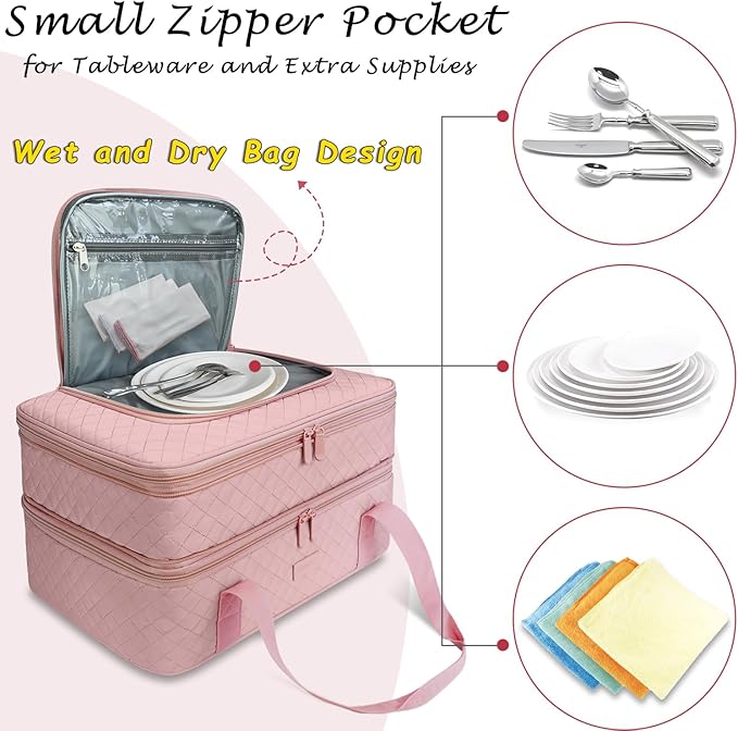 Quilted Double Decker Casserole Carrier - Image 5