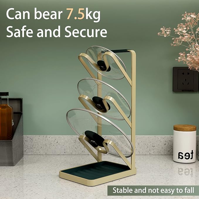 Lid Stand Lid Organizer Pot Lid Rack Holder - Image 3