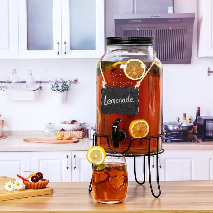 1.5 Gallon Glass Drink Dispensers - Image 3