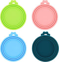 Can Lids | 4 Pack | Universal BPA Free Silicone Pet Food Can Covers | Fit Most by IVIA+PET