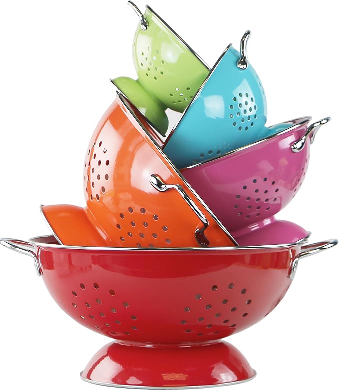 Calypso Basics by Reston Lloyd Powder Coated Enameled Colander, 1 Quart - Image 9