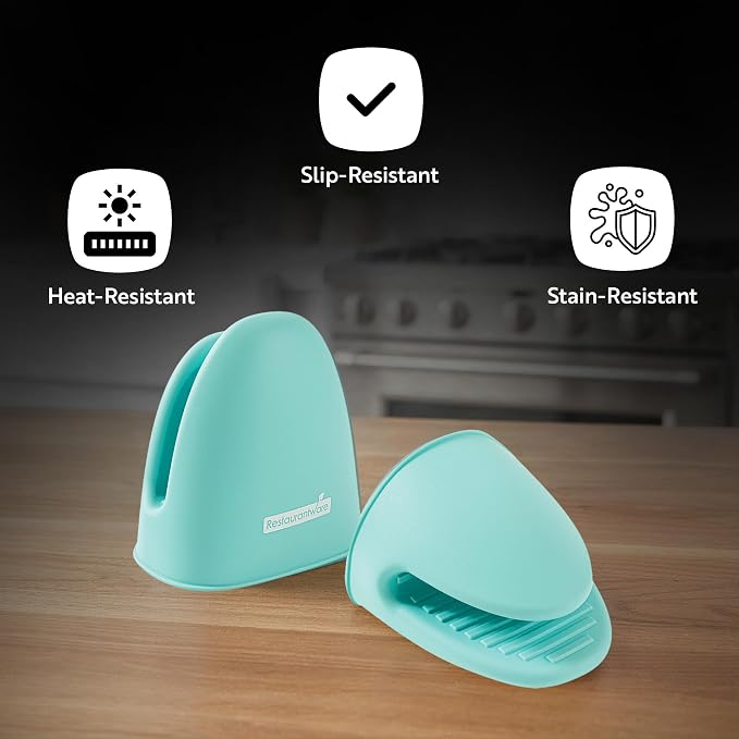 Comfy Grip 4.3 x 3.5 x 4.2 Inch Mini Oven Mitt Pot Holders, 1 Food-Grade Finger - Image 4