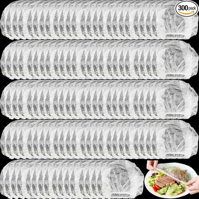 GXXMEI 300PCS Fresh Keeping Bags Food Covers Disposable Elastic Food Storage by GXXMEI