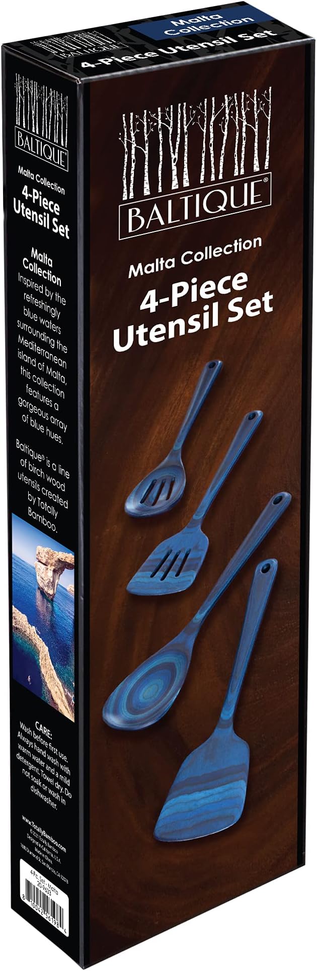 Totally Bamboo Baltique Malta Collection 4 Piece Cooking Utensil Set, Ready - Image 4